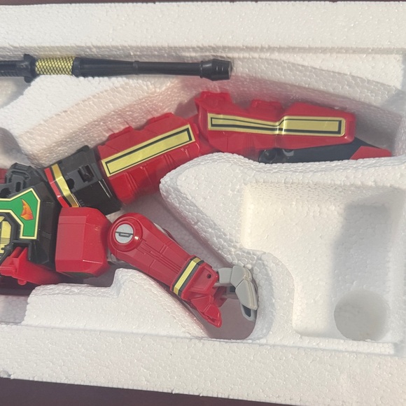 Vintage 1994 Mighty Morphin Power Rangers Red Dragon Thunderzord (orig. pkg). - Picture 13 of 16